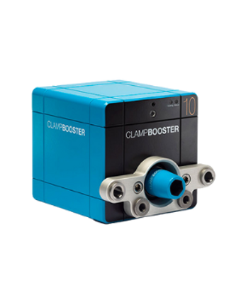 Clampbooster til automatisering af manuelle skruestik på CNC-maskiner. Tilbehør til UR