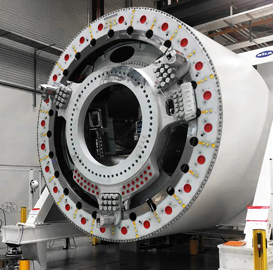 Generatorproduktionslinje hos Siemens Gamesa Renewable Energy