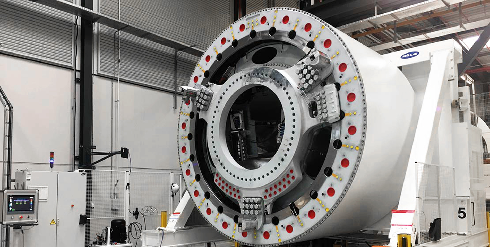 Generatorproduktionslinje hos Siemens Gamesa Renewable Energy