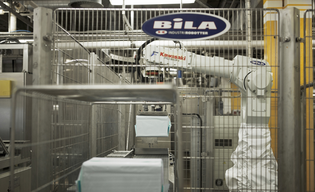 Palletering hos Dragsbæk Margarinefabrik