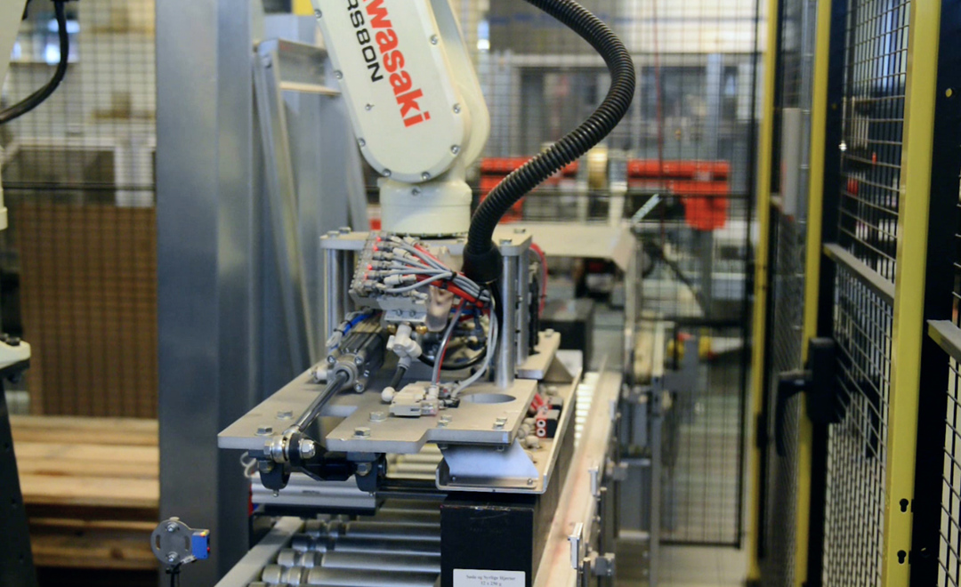 Automatisk palletering hos Heede Bolcher 