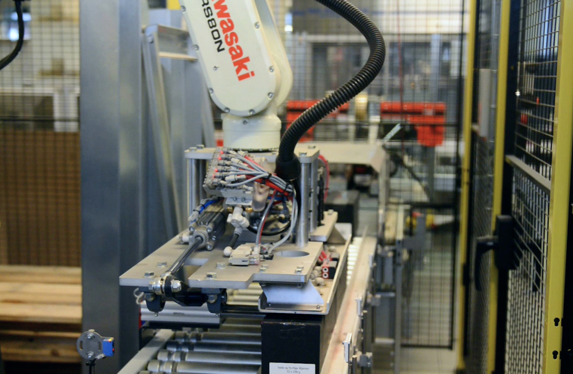 Automatisk palletering hos Heede Bolcher