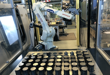 Robotcelle til drejebænk hos Man Energy Solutions