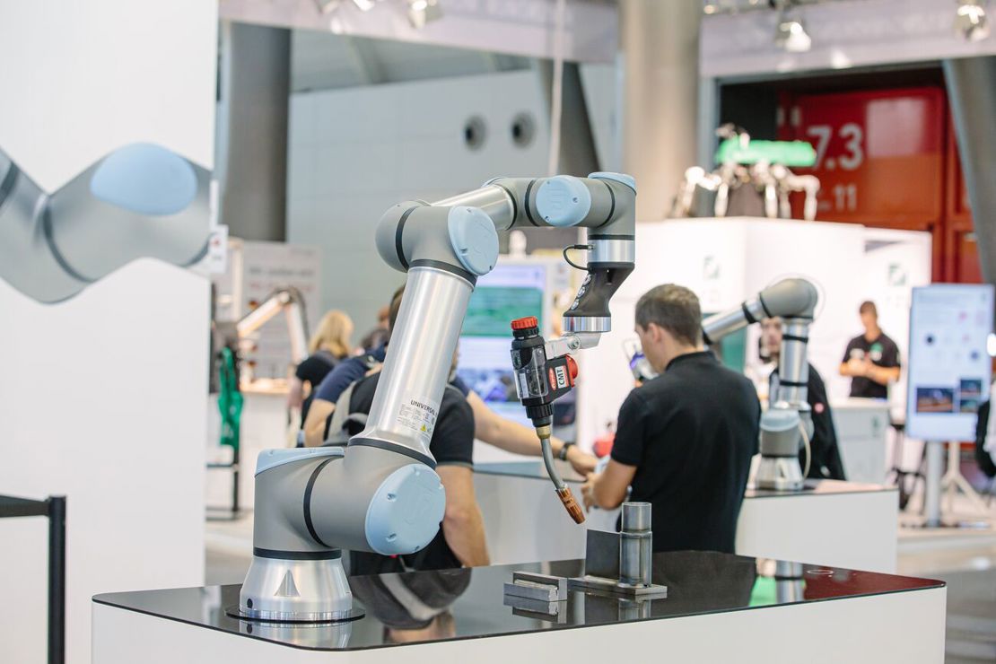 Ur16e robot fra Universal Robots på Motek Tradeshow