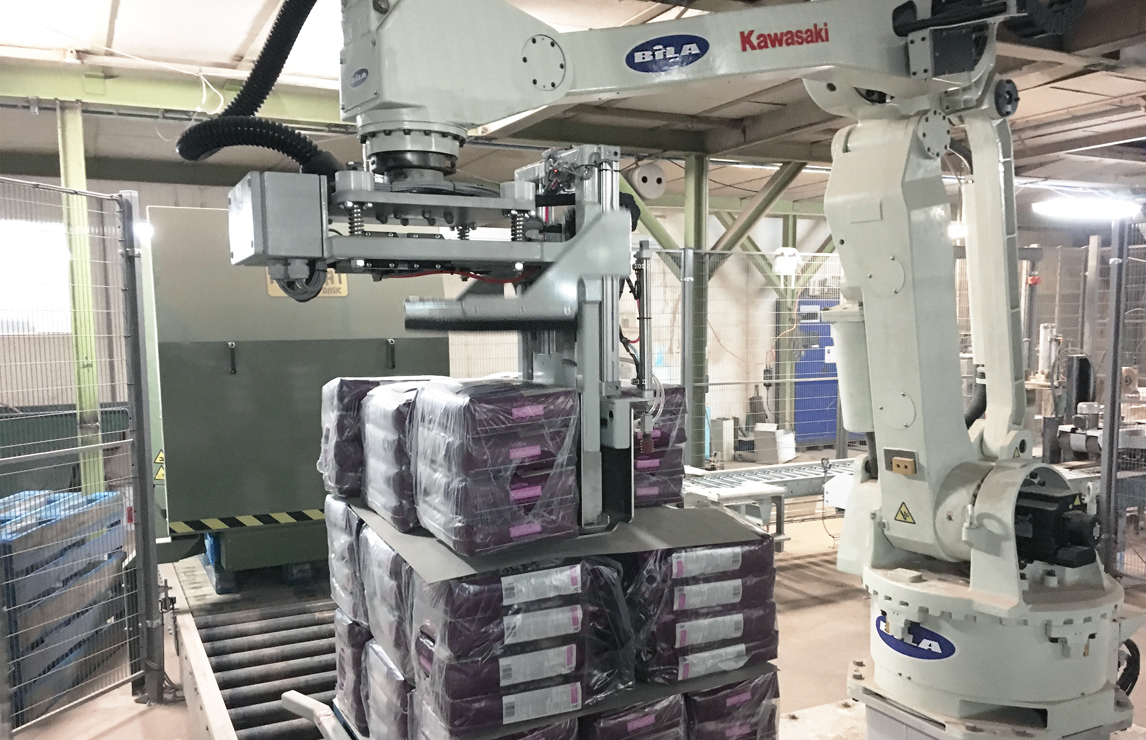 Kawasaki ZD 130-robotcelle hos Imery Absorbents