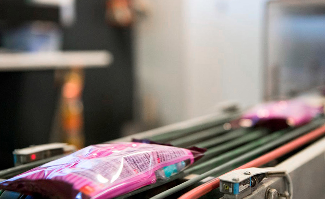 Udløbsbane til paller hos Heede Bolcher