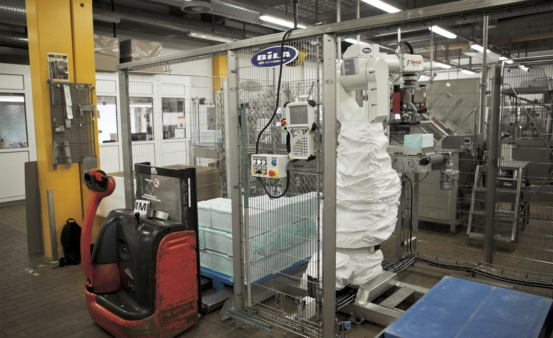 Palletering hos Dragsbæk Margarinefabrik